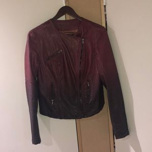Dark faux leather jacket